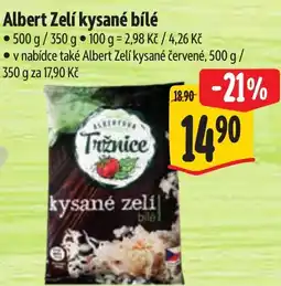 Albert Albert Zelí kysané bílé nabídka