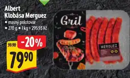 Albert Albert Klobása Merguez nabídka