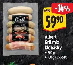 Albert Albert Gril mix klobásky nabídka