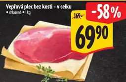 Albert Vepřová plec bez kosti - v celku nabídka