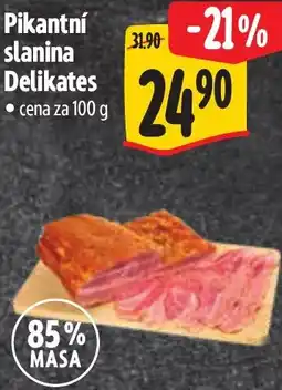Albert Pikantní slanina Delikates nabídka