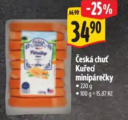 Albert Česká chuť Kuřecí minipárečky nabídka