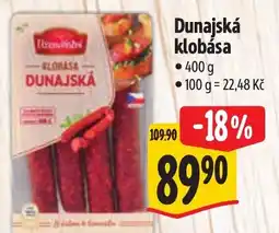 Albert Dunajská klobása nabídka