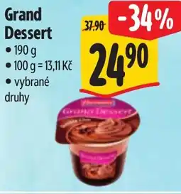 Albert Grand Dessert nabídka