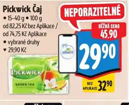 Albert Pickwick Čaj nabídka