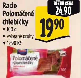 Albert Racio Polomáčené chlebíčky nabídka