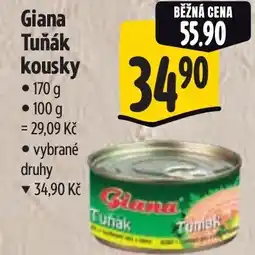 Albert Giana Tuňák kousky nabídka
