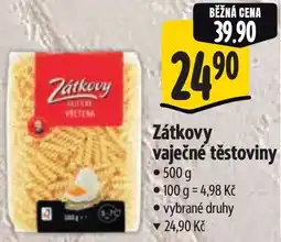 Albert Zátkovy vaječné těstoviny nabídka