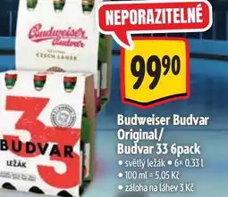 Albert Budweiser Budvar Original/ Budvar 33 nabídka
