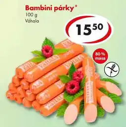 CBA Bambini párky nabídka