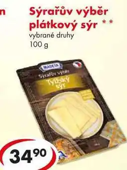 CBA Sýrařův výběr plátkový sýr nabídka