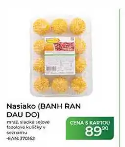 Tamda Foods Nasiako (BANH RAN DAU DO) mraž. sladké sójové fazolové kuličky v seznamu nabídka