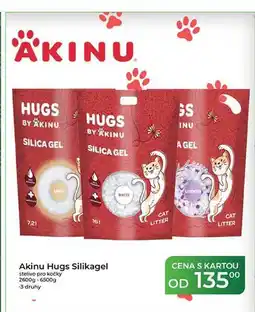 Tamda Foods Akinu Hugs Silikagel stelivo pro kočky 2600g-6500g nabídka