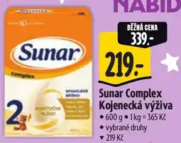 Albert Sunar Complex Kojenecká výživa nabídka
