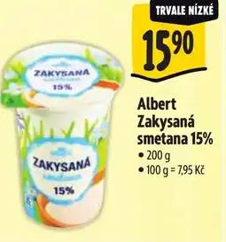 Albert Albert Zakysaná smetana 15% nabídka