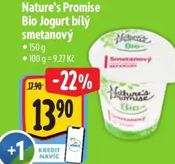 Albert Nature's Promise Bio Jogurt bílý smetanový nabídka