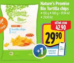 Albert Nature's Promise Bio Tortilla chips nabídka