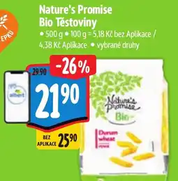 Albert Nature's Promise Bio Těstoviny nabídka