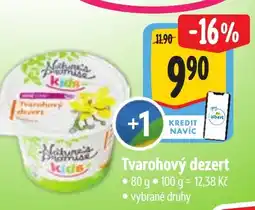 Albert Tvarohový dezert nabídka