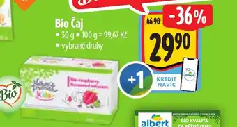 Albert Bio Čaj nabídka