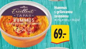 Albert Hummus s grilovanou zeleninou nabídka