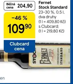 Tesco Fernet Stock Standard nabídka