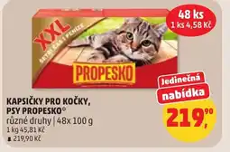 Penny Market Kapsičky pro kočky, psy propesko nabídka