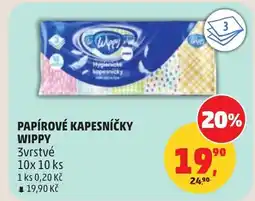 Penny Market Papírové kapesníčky wippy nabídka
