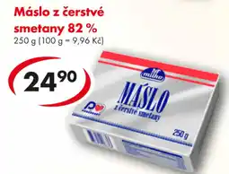 CBA Máslo z čerstvé smetany 82% nabídka