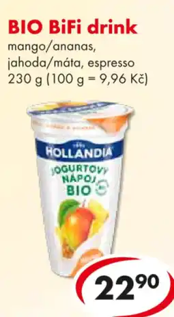 CBA BIO BiFi drink nabídka