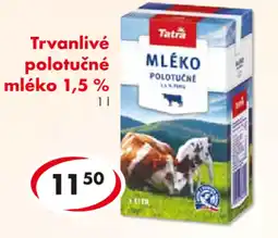CBA Tatra Trvanlivé polotučné mléko 1,5 % nabídka