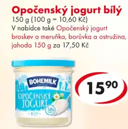 CBA Bohemilk opočenský jogurt bílý nabídka