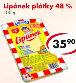 CBA Madeta Lipánek plátky 48% nabídka