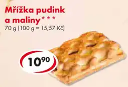 CBA Mřížka pudink a maliny nabídka
