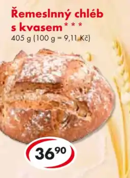 CBA Řemeslnný chléb s kvasem nabídka