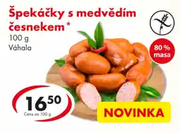 CBA Špekáčky s medvědím česnekem nabídka