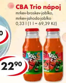CBA CBA Trio nápoj nabídka