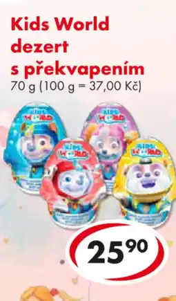 CBA Kids World dezert s překvapením nabídka