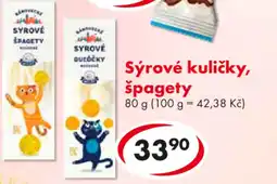CBA Sýrové kuličky, špagety nabídka