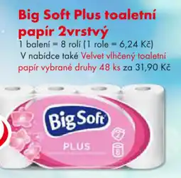 CBA Big Soft Plus toaletní papír 2vrstvý nabídka
