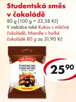 CBA Studentská směs v čokoládě nabídka