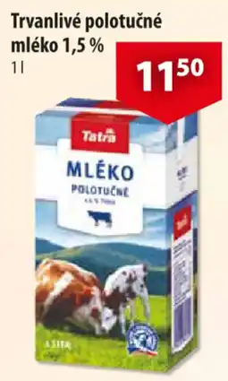 CBA Tatra Trvanlivé polotučné mléko 1,5% nabídka