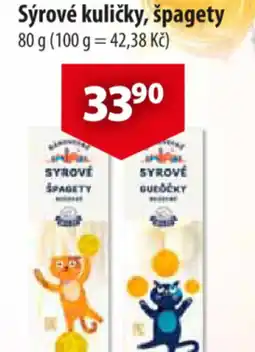CBA Sýrové kuličky, špagety nabídka