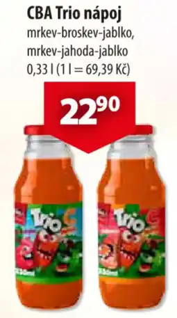 CBA CBA Trio nápoj nabídka