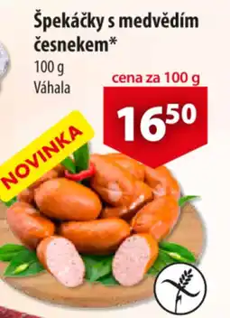 CBA Špekáčky s medvědím česnekem nabídka