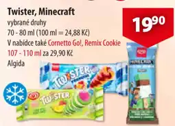 CBA Twister, Minecraft nabídka