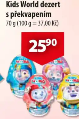 CBA Kids World dezert s překvapením nabídka