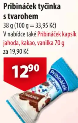 CBA Pribináček tyčinka s tvarohem nabídka