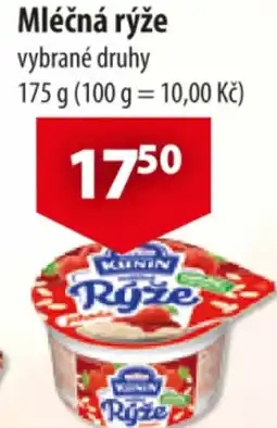CBA Mléčná rýže nabídka