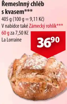 CBA Řemeslnný chléb s kvasem nabídka